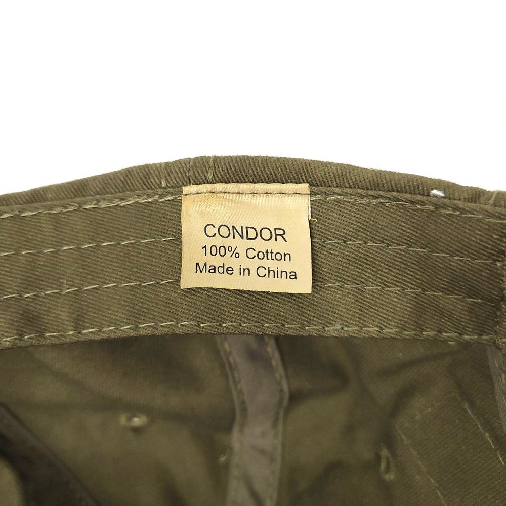 Condor American Flag Patch Tuck Strap Cap Military Green Hiking Hunting Tactical - Picture 12 of 12